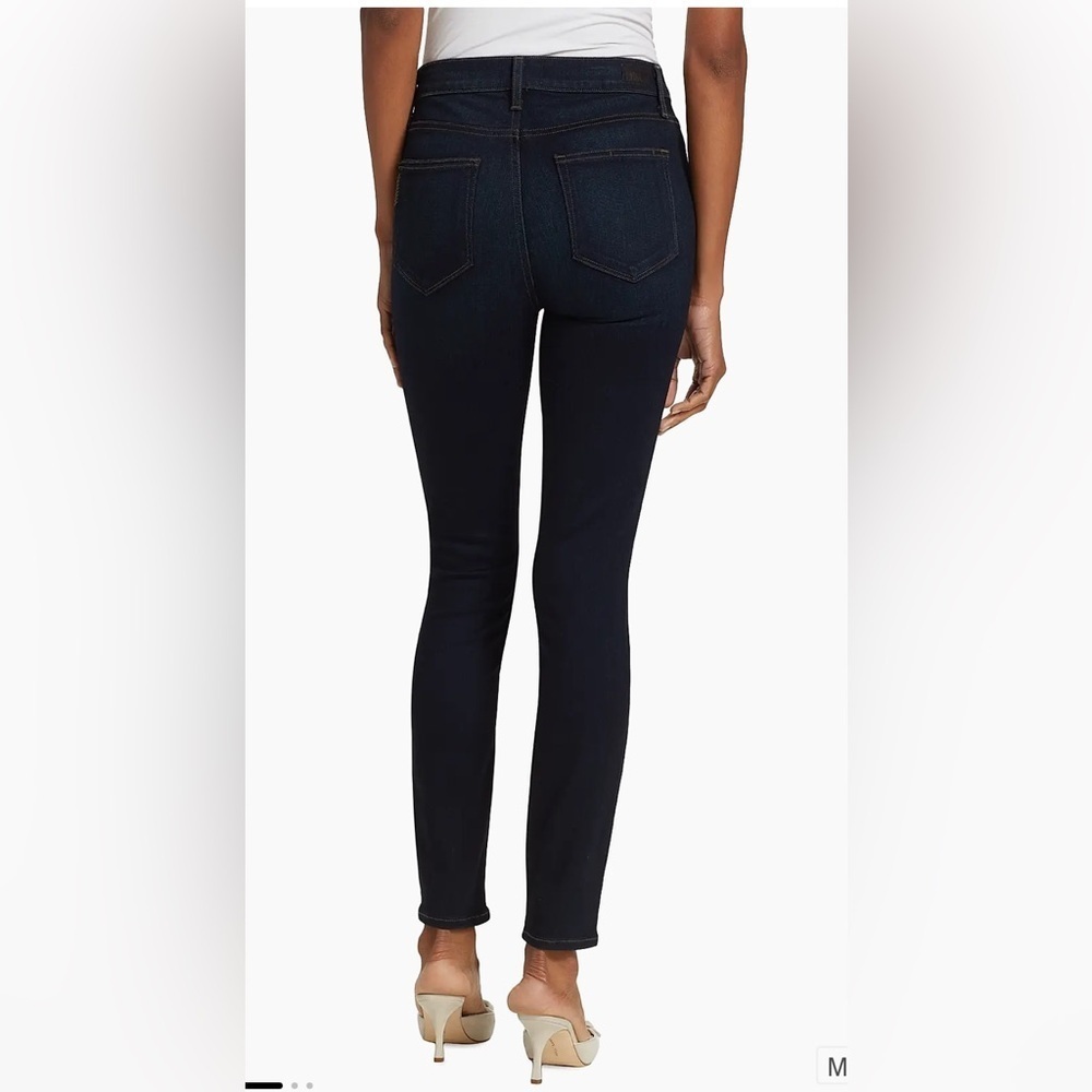 PAIGE Huxton straight High rise dark denim - Picture 2 of 10